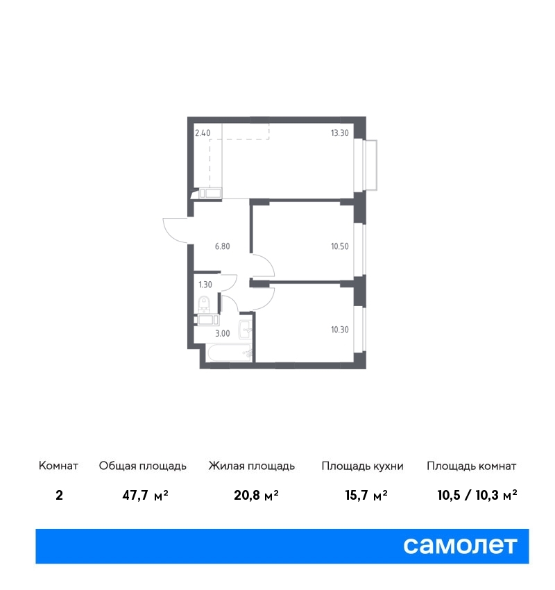 квартира г Москва метро Щербинка Щербинка, улица Уточкина, 8к 1, Симферопольское шоссе фото 1