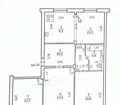 квартира г Чита р-н Ингодинский мкр 1-й 22 фото 25