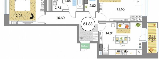 метро Комендантский Проспект пр-кт Авиаконструкторов 54с/1 квартал Modum округ Юнтолово фото