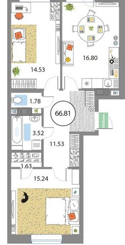 метро Комендантский Проспект дом 54с/1 квартал Modum округ Юнтолово фото