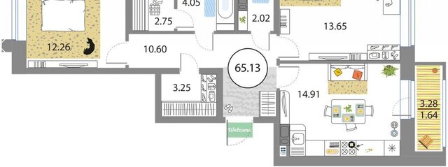 метро Комендантский Проспект пр-кт Авиаконструкторов 54с/1 квартал Modum округ Юнтолово фото