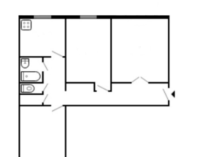 квартира г Кировск ул Солнечная 3 фото 2