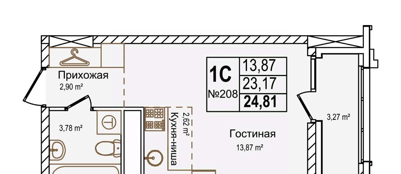 квартира г Нижний Новгород Буревестник ул Красных Зорь 23д фото 1