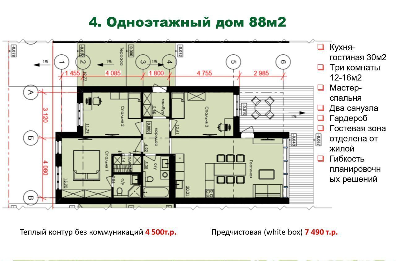 дом р-н Сосновский д Малиновка Кременкульское сельское поселение, коттеджный пос. Малинки Вилладж, Челябинск фото 4