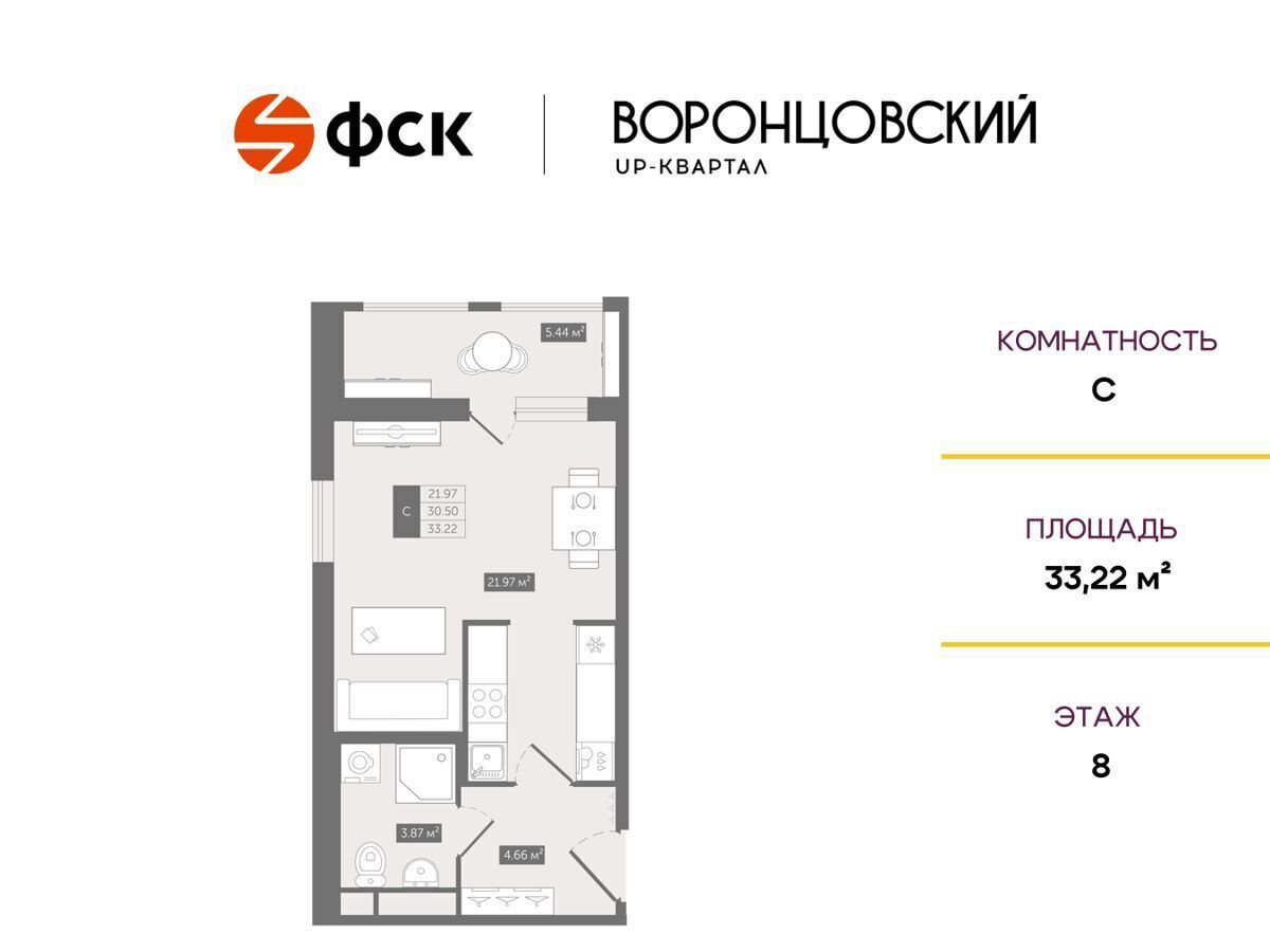 квартира р-н Всеволожский д Новое Девяткино ул Лесная UP-квартал «Воронцовский» Девяткино, завод «Турбоатомга», стр. А фото 1