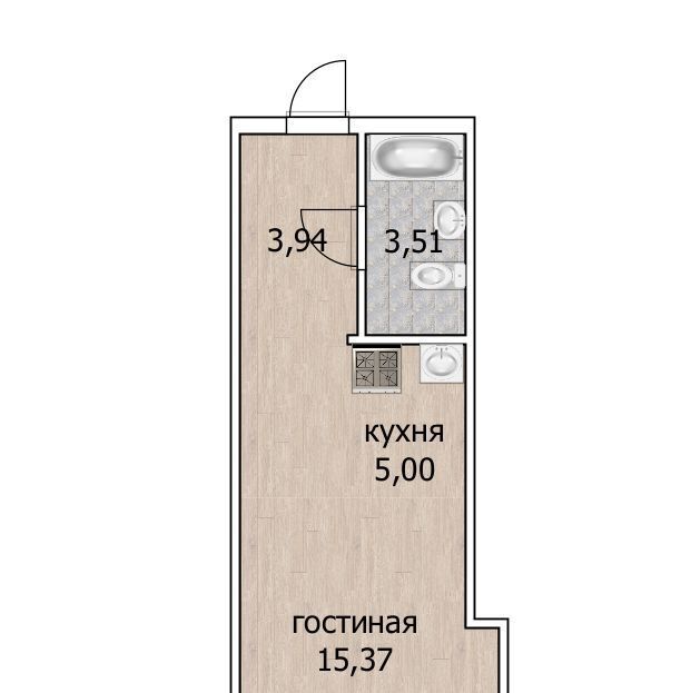 квартира г Уфа р-н Ленинский ул Летчиков 2 фото 2