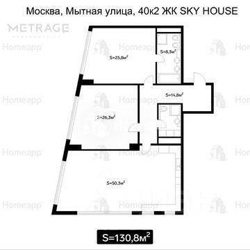 ЦАО Якиманка дом 40/2 ЖК Sky House Московская область фото