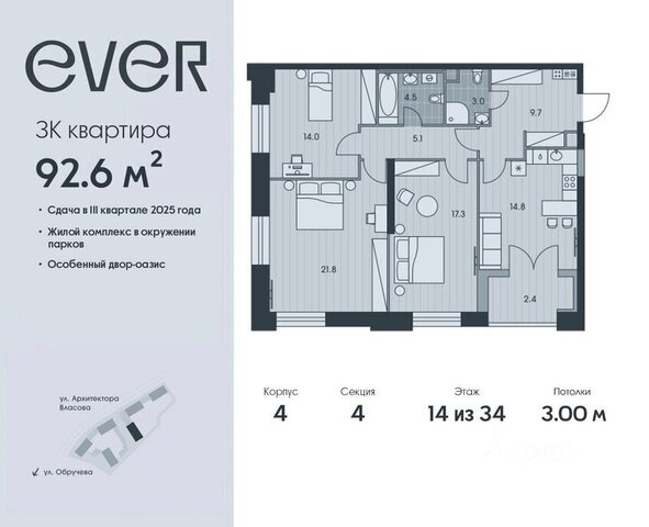 ул Архитектора Власова 71к/2 ЖК Ever Воронцовская фото