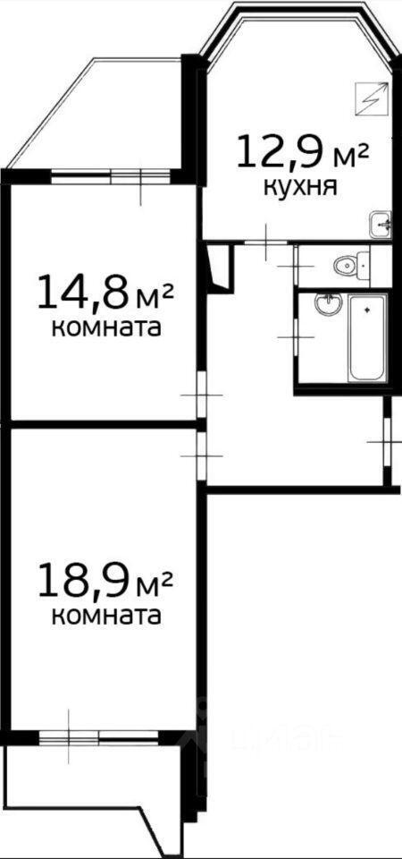 квартира г Москва ЗАО Тропарево-Никулино ул Академика Анохина 5/4 Московская область фото 1