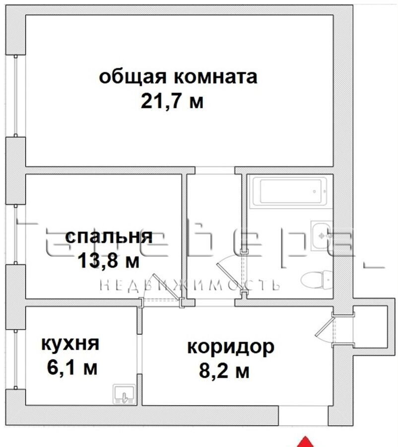 квартира г Красноярск р-н Ленинский ул Юности 12 фото 14