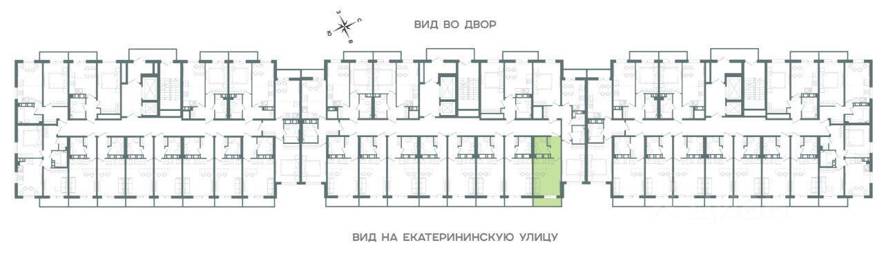 квартира р-н Всеволожский г Мурино ул Екатерининская 11 ЖК Lampo Муринское городское поселение фото 8