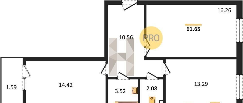 квартира р-н Симферопольский с Мирное ул Крымской весны 1 корп. 4 фото 2