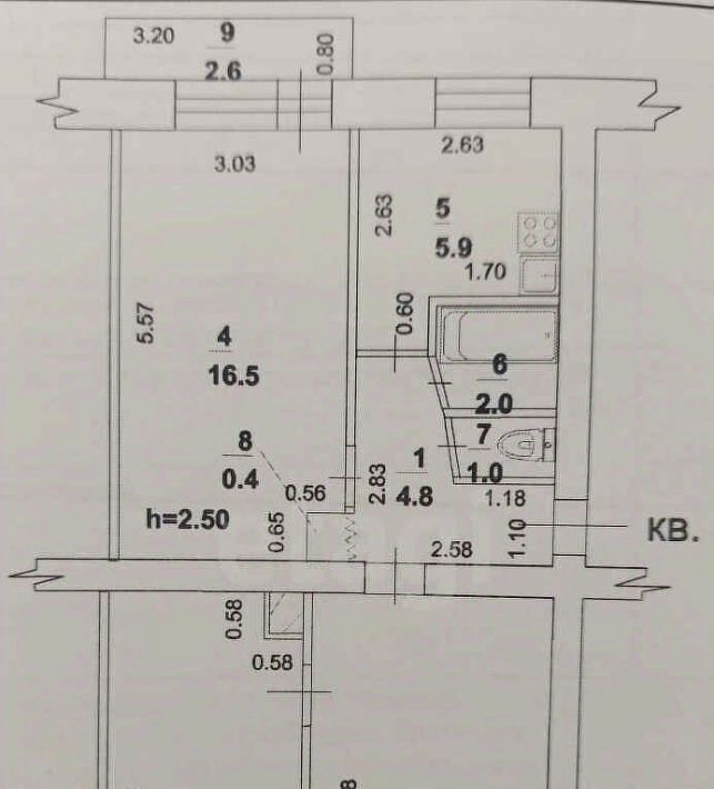 квартира г Стерлитамак ул Худайбердина 71 фото 16