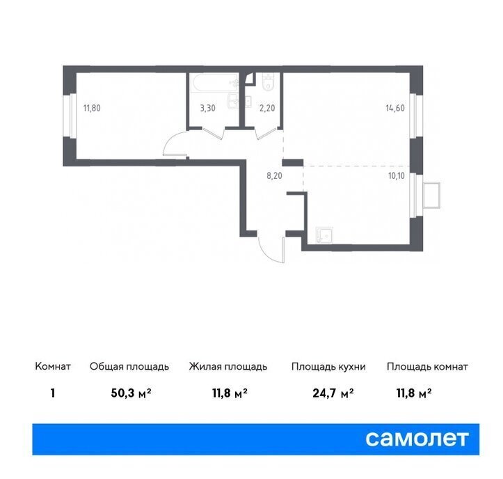 квартира г Москва метро Некрасовка микрорайон Зенино ЖК Самолёт, Некрасовский проезд, 13, Люберцы фото 1