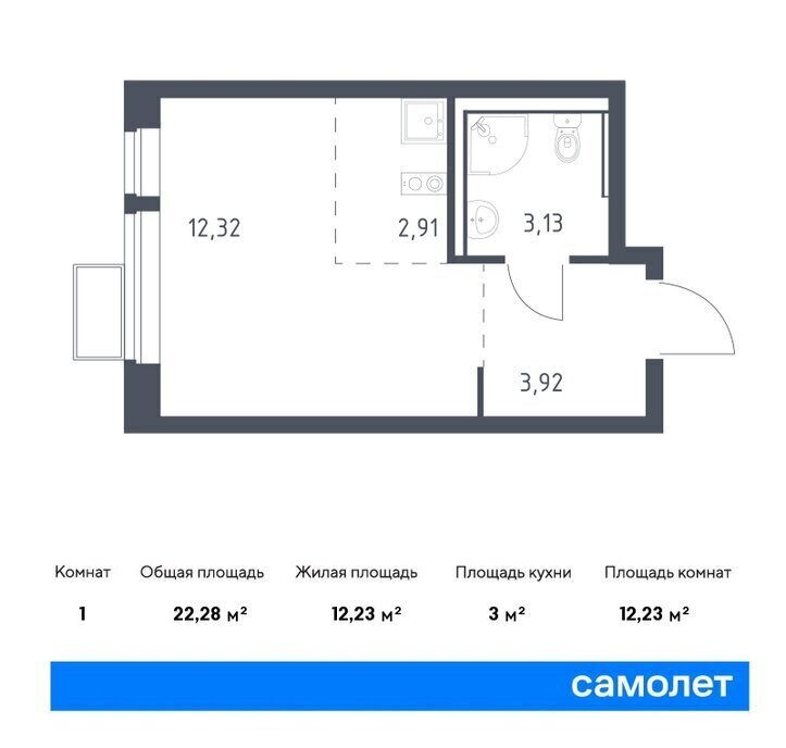 квартира городской округ Люберцы п Жилино-1 ЖК Егорово Парк Томилино, к 3. 2 фото 1