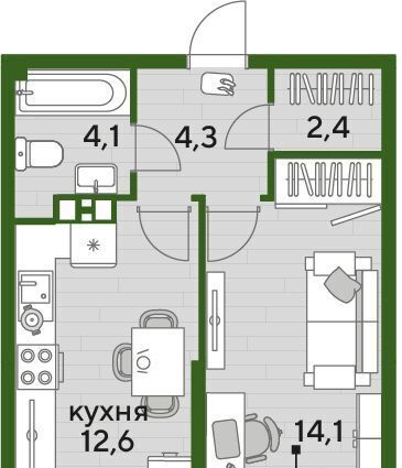 квартира г Краснодар р-н Прикубанский ул им. Анны Ахматовой фото 1