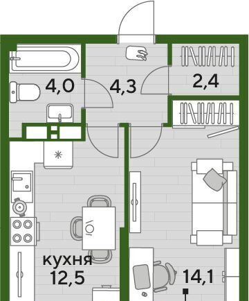 квартира г Краснодар р-н Прикубанский ул им. Анны Ахматовой фото 1