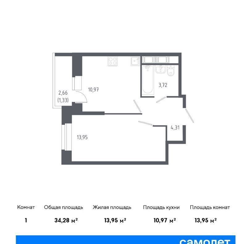 квартира г Колпино р-н Колпинский ул Севастьянова 32к/2 фото 1