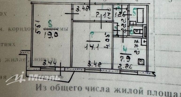 квартира г Орел р-н Железнодорожный ул 1-я Курская 72 фото 20