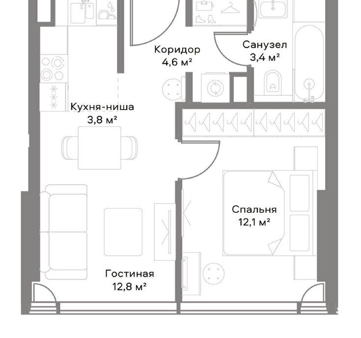 квартира г Москва метро Белорусская ул 3-я Ямского Поля фото 3