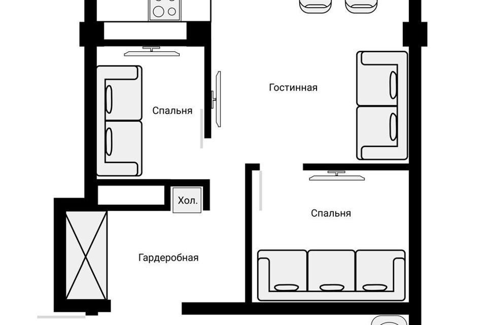 квартира г Сочи ул Дмитриевой 5 городской округ Сочи фото 3