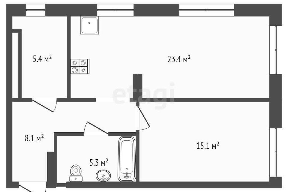 квартира г Тюмень ул Республики 204/3 городской округ Тюмень фото 6