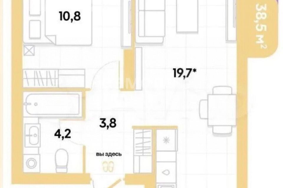 квартира г Тюмень ул Республики 204к/11 городской округ Тюмень фото 5