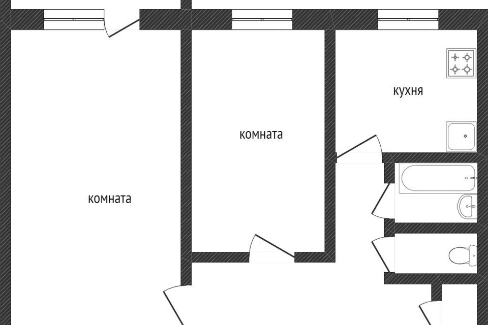 квартира г Тобольск 9-й микрорайон, 5Б, городской округ Тобольск фото 10