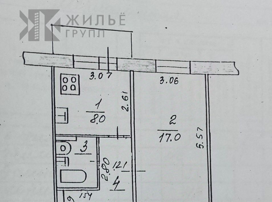 квартира г Казань Козья слобода ул Меридианная 17 фото 2