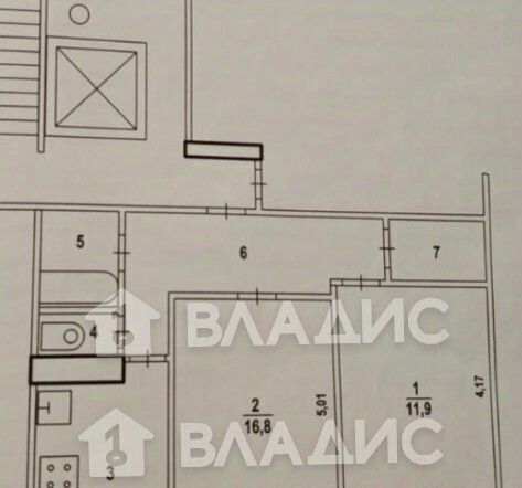 квартира г Волгоград р-н Красноармейский ул Изобильная 12 фото 13