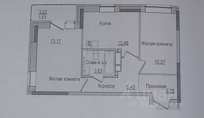 квартира г Ижевск р-н Индустриальный Культбаза ул Васнецова 12 фото 14