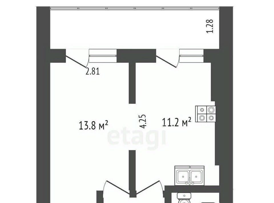 квартира г Кострома ул Окружная 51а фото 26