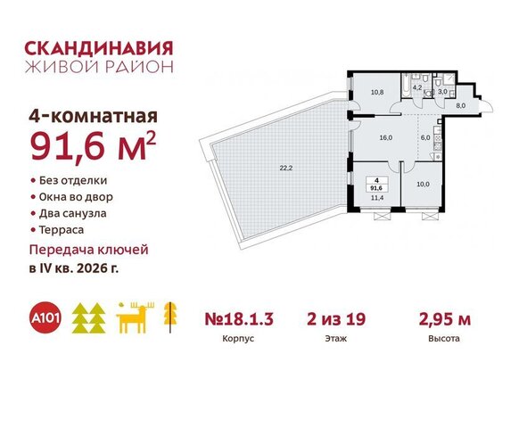 метро Коммунарка метро Бульвар Адмирала Ушакова ТиНАО жилой комплекс Скандинавия, 18. 2.1 фото