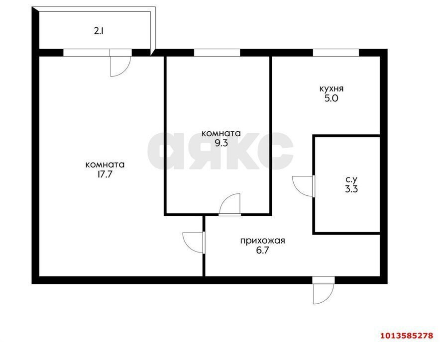 квартира г Краснодар р-н Прикубанский Фестивальный ул им. Яна Полуяна 46 фото 3