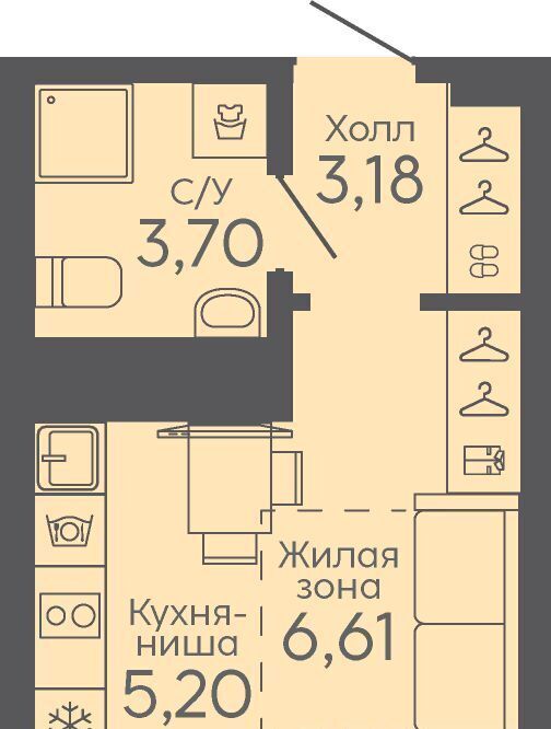 квартира г Екатеринбург микрорайон Новокольцовский Ботаническая фото 1