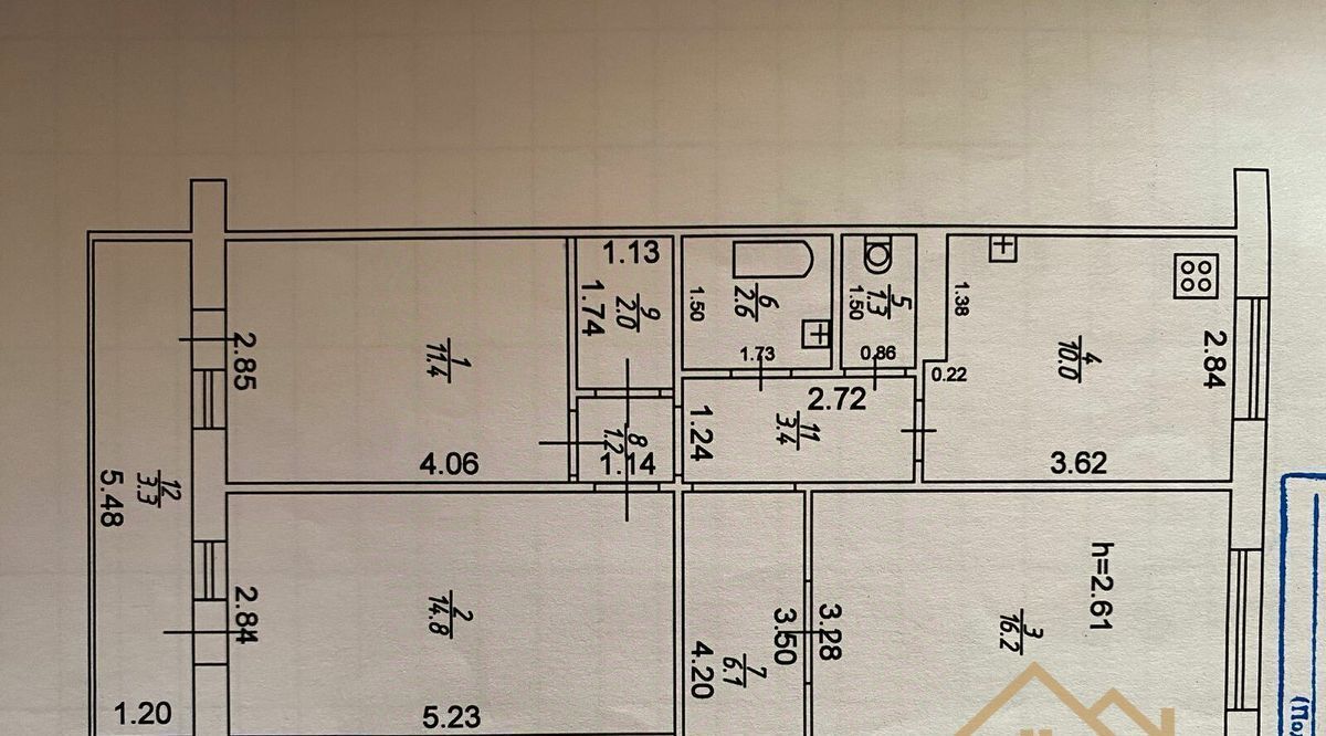 квартира г Казань метро Горки Азино-1 ул Закиева 23 фото 2