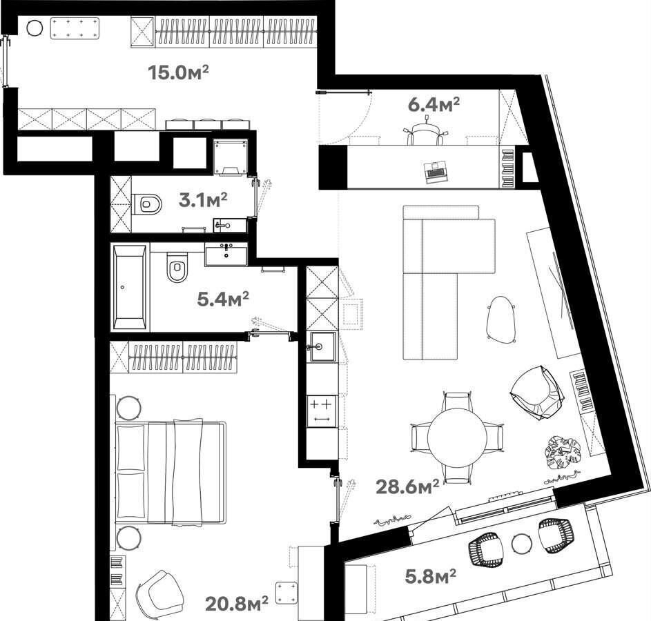 квартира г Москва ул Советская 60 ЖК «River House» Московская область, Щёлково фото 1