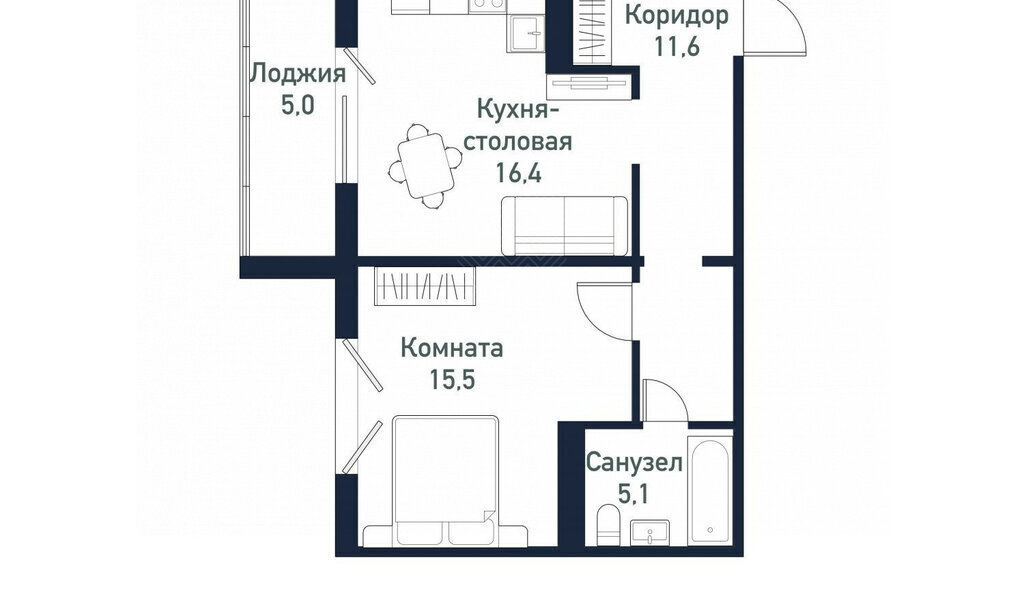 квартира р-н Сосновский п Западный улица имени Младшего Сержанта Сухарева, 4 фото 1