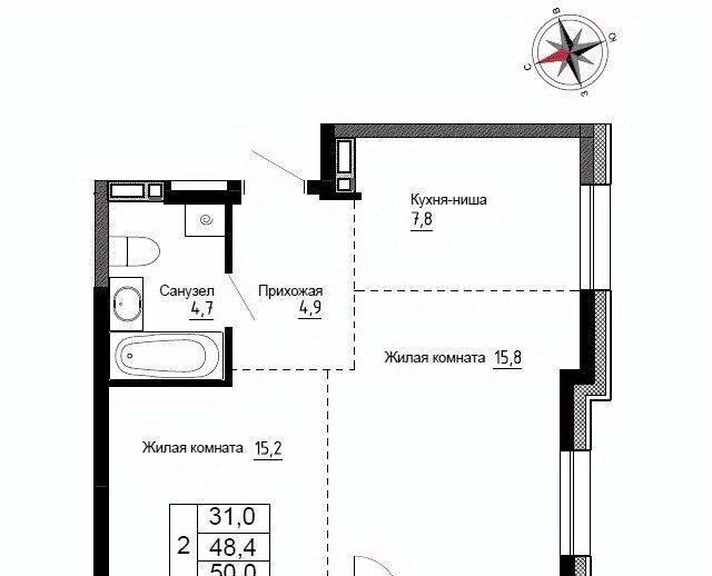 квартира р-н Надеждинский п Новый ул Ленина 6с/2 фото 1