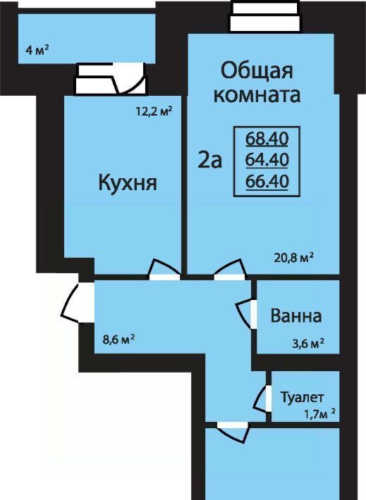 квартира г Тамбов ул имени С.И. Савостьянова 3 фото 1