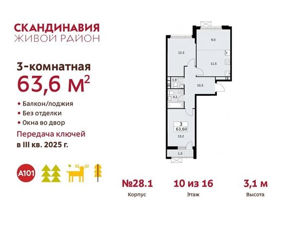 метро Коммунарка ТиНАО квартал № 167 фото