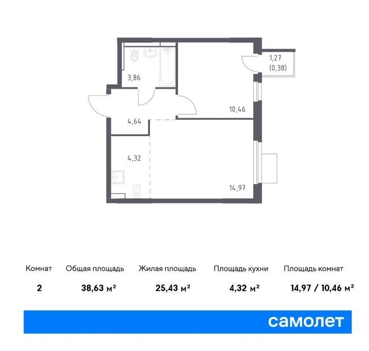 квартира г Мытищи жилой комплекс Парк, к 5, Медведково фото 1