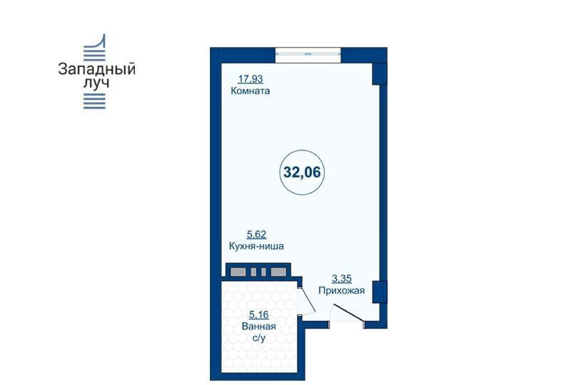 квартира г Челябинск р-н Центральный ул Энгельса 6 микрорайон «Западный луч» фото 2