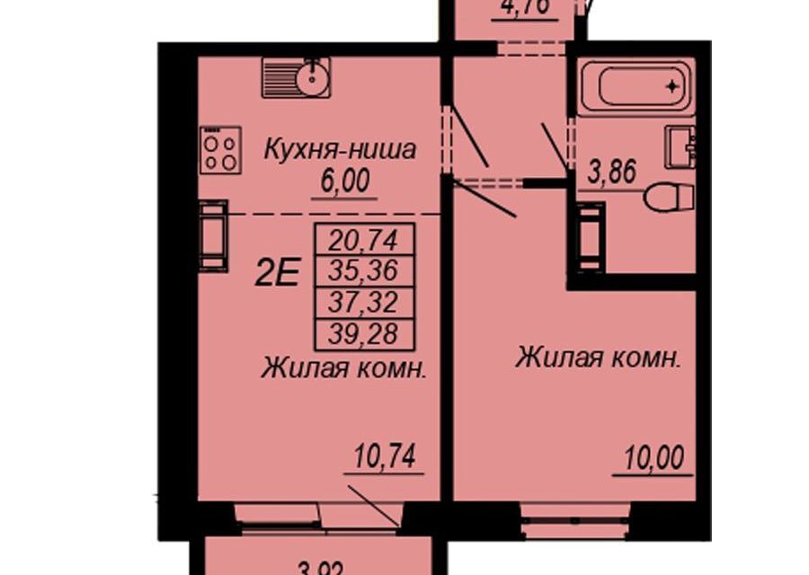 квартира г Хабаровск р-н Индустриальный микрорайон Южный, городской округ Хабаровск фото 1