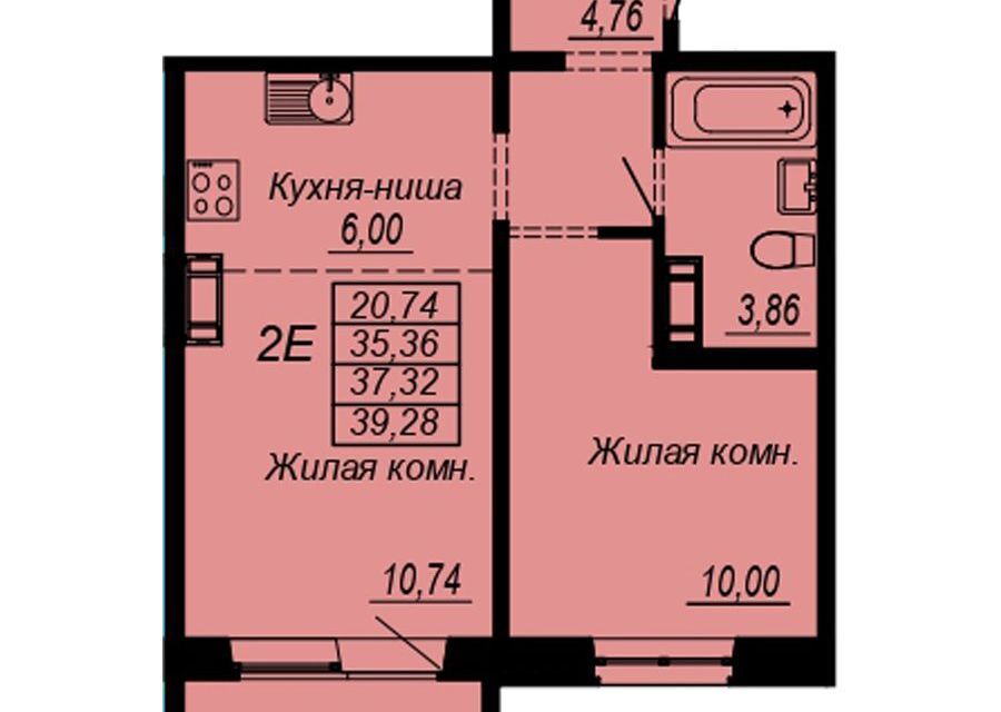 квартира г Хабаровск р-н Индустриальный микрорайон Южный, городской округ Хабаровск фото 1