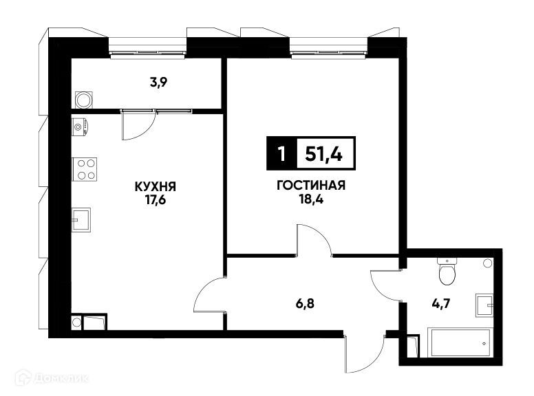 квартира г Ставрополь р-н Промышленный городской округ Ставрополь, 35-й фото 1