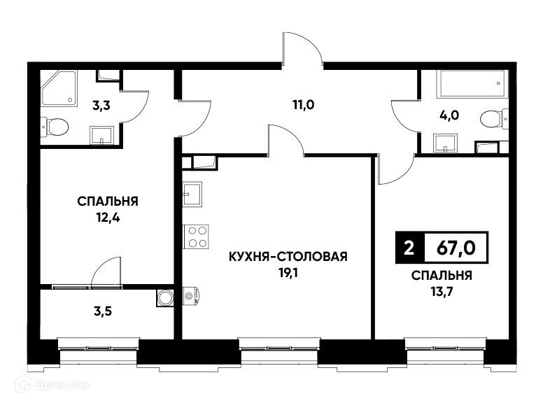 квартира г Ставрополь р-н Промышленный городской округ Ставрополь, 35-й фото 1