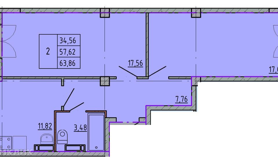 квартира г Шахты ул Калинина 10 городской округ Шахты фото 1