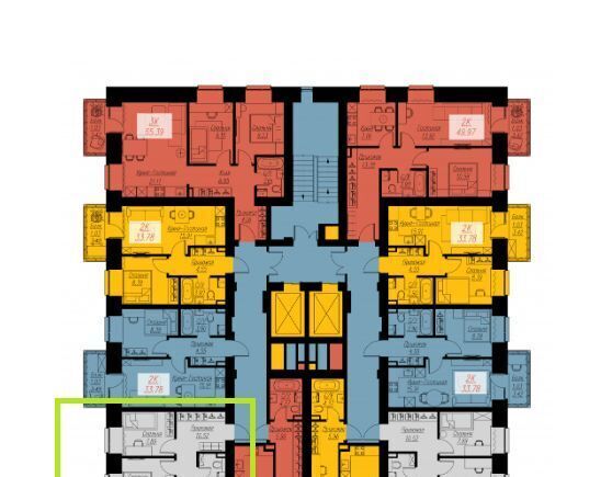 квартира г Красноярск р-н Кировский ул Семафорная 441а фото 2