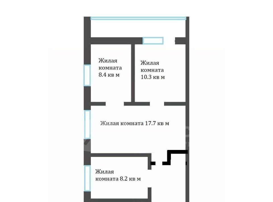 квартира г Тюмень р-н Центральный ул Красных Зорь 31 Центральный административный округ фото 2